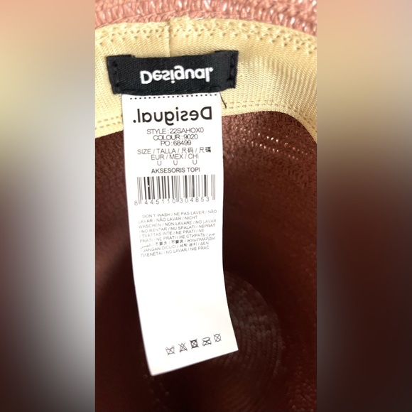 Desigual X Stella Jean tall pink hat - Picture 8 of 8